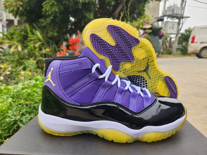 Men's Running weapon Air Jordan 11 Purple/Black Shoes 051